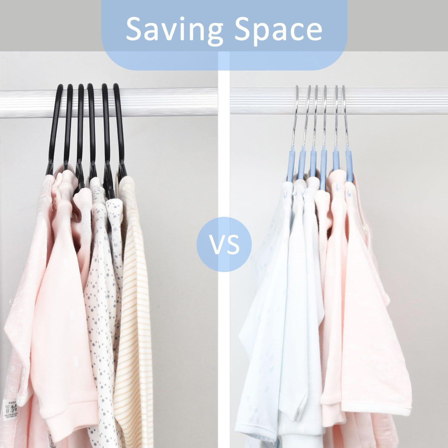 Kids Velvet Clothes Hangers, Baby Childrens Hangers for Clothes Space Saving Non-Slip