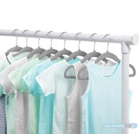 11.8in Kid Hangers Non-Slip Clothes Hangers with Swivel Hooks Space Saving Infant Toddler Closet Organizers Kids hanger
