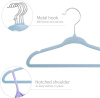 Kids Velvet Clothes Hangers, Baby Childrens Hangers for Clothes Space Saving Non-Slip