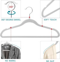 Amazon Best Seller Velvet Suit Hanger 50pk Clothes Hanger Flocked Hanger Space Saving